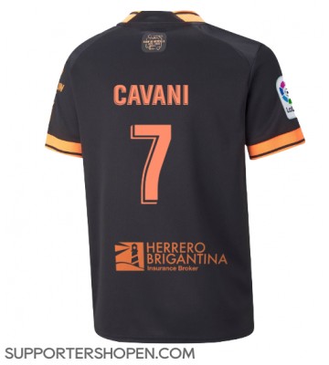 Valencia Edinson Cavani #7 Borta Matchtröja 2022-23 Kortärmad